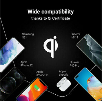 Trådløs oplader Green Cell QIGC01 GC AirJuice 15W Trådløs oplader - 7