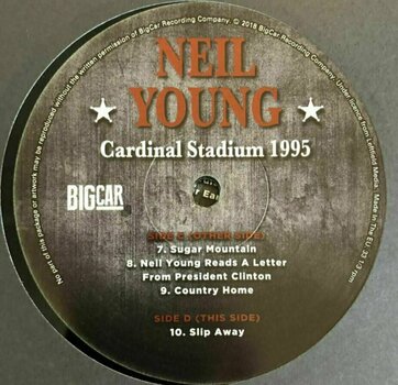 LP deska Neil Young - Cardinal Stadium 1995 (2 LP) - 7