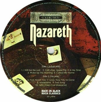 LP deska Nazareth - Exercises (LP) - 3