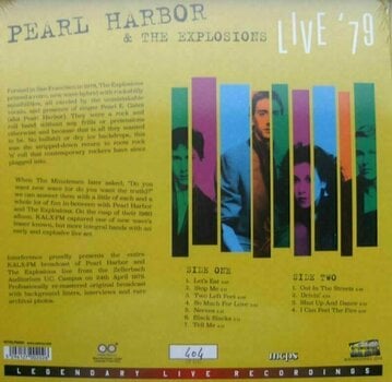 Vinyl Record Pearl Harbor & The Explosions - Live '79 (Limited Edition) (180g) (Gold Coloured) (LP) - 3