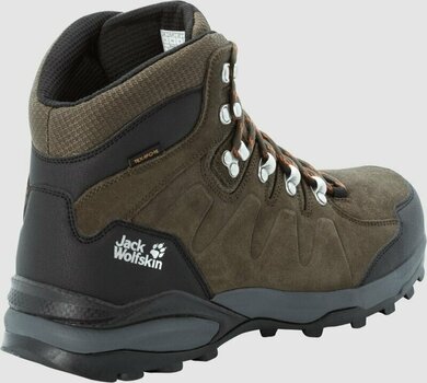 Mens Outdoor Shoes Jack Wolfskin Refugio Texapore Mid Khaki/Phantom 40 Mens Outdoor Shoes - 3