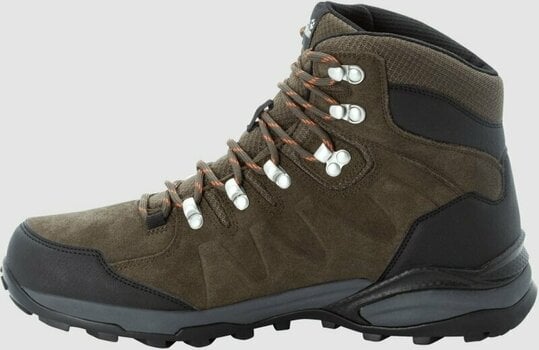 Mens Outdoor Shoes Jack Wolfskin Refugio Texapore Mid Khaki/Phantom 40 Mens Outdoor Shoes - 4