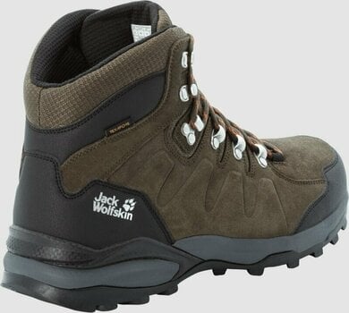 Mens Outdoor Shoes Jack Wolfskin Refugio Texapore Mid Khaki/Phantom 43 Mens Outdoor Shoes - 3