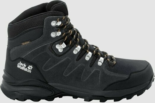 Mens Outdoor Shoes Jack Wolfskin Refugio Texapore Mid Phantom/Burly Yellow XT 40 Mens Outdoor Shoes - 2