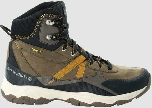Mens Outdoor Shoes Jack Wolfskin Pathfinder Texapore Mid Brown/Phantom 40 Mens Outdoor Shoes - 2