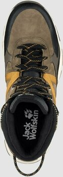 Mens Outdoor Shoes Jack Wolfskin Pathfinder Texapore Mid Brown/Phantom 42 Mens Outdoor Shoes - 5