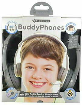 Sluchátka pro děti BuddyPhones Galaxy Šedá - 6