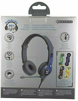 Headphones for children BuddyPhones Galaxy Grey - 7