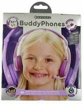 Auscultadores para criança BuddyPhones Galaxy Purple - 6
