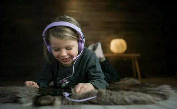 Headphones for children BuddyPhones Galaxy Purple - 9