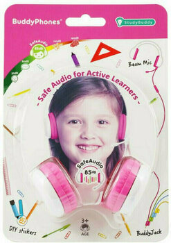 Headphones for children BuddyPhones StudyBuddy Pink - 8
