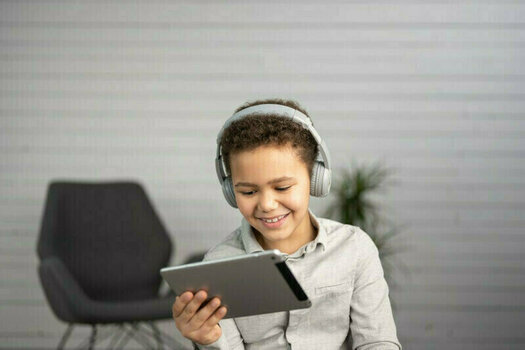 Fejhallgató gyerekeknek BuddyPhones Play+ Szürke - 5