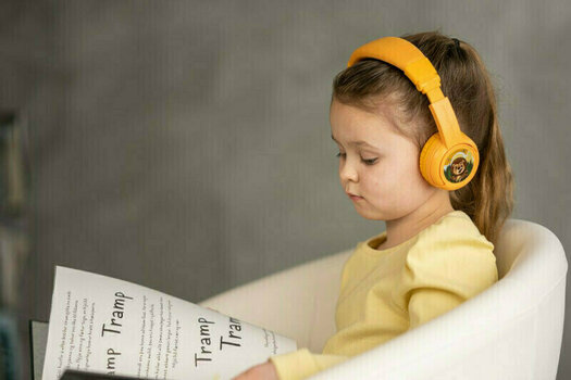 Fejhallgató gyerekeknek BuddyPhones Play+ Sárga - 6