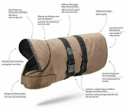 Haina pentru câine Hunter Denali Paltoane pentru câini Maro 55 cm Haina pentru câine - 5