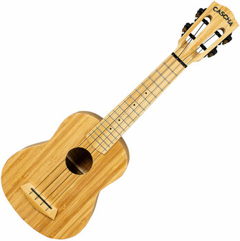 Szoprán ukulele Cascha HH 2312 Bamboo Szoprán ukulele Natural - 2