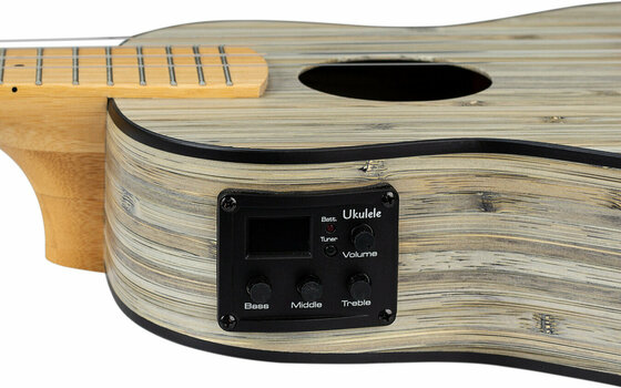 Sopránové ukulele Cascha HH 2315E Bamboo Sopránové ukulele Graphite - 9