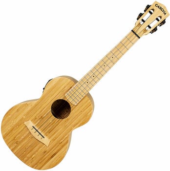 Tenorové ukulele Cascha HH 2314E Bamboo Tenorové ukulele Natural (Poškodené) - 4