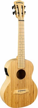 Tenorové ukulele Cascha HH 2314E Bamboo Tenorové ukulele Natural (Poškodené) - 5