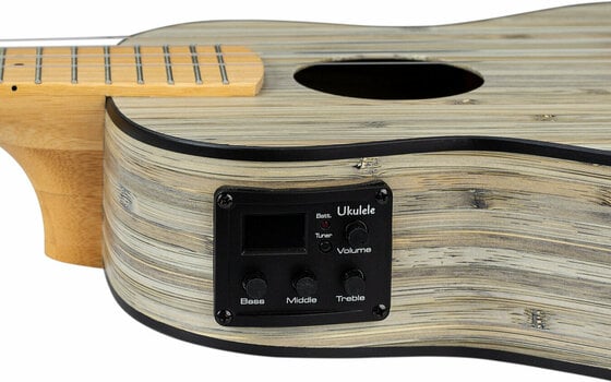 Tenorové ukulele Cascha HH 2317E Bamboo Tenorové ukulele Grafit - 9