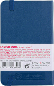 Carnet de croquis Talens Art Creation Sketchbook 9 x 14 cm 140 g Navy Blue - 2