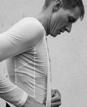 Cycling jersey POC Essential Layer LS Jersey Functional Underwear Hydrogen White 2XL - 4
