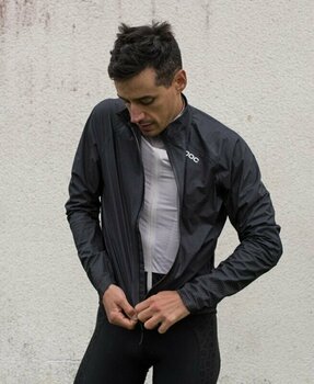 Cycling Jacket, Vest POC Haven Rain Jacket Uranium Black S - 4