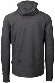 Jersey/T-Shirt POC Merino Zip Hood Sylvanite Grey Melange 2XL - 2