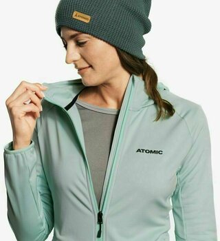 Ski-trui en T-shirt Atomic W Revent Fleece Mint L Capuchon - 3