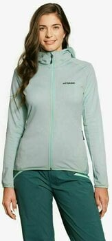 Ski-trui en T-shirt Atomic W Revent Fleece Mint XS Capuchon - 4