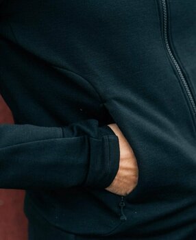 Tricou ciclism POC Merino Zip Hanorac Uranium Black S - 4