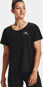 Running t-shirt with short sleeves
 Under Armour UA W Rush Energy Core Black/White XS Running t-shirt with short sleeves - 3