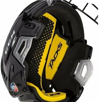 Hockey Helmet CCM Tacks 210 Combo SR Black L Hockey Helmet - 7