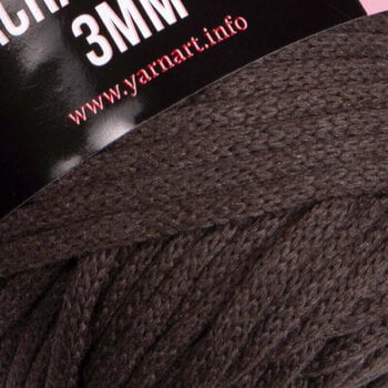 Sladd Yarn Art Macrame Cord 3 mm 769 Brown - 2