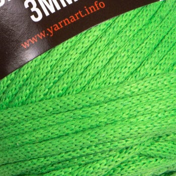 Cable Yarn Art Macrame Cord 3 mm 802 Green Cable - 2