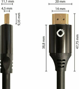 Hi-Fi Video kabel
 Oehlbach Black Magic MKII 2m Black - 3