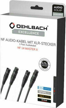 Hi-Fi ljudkabel Oehlbach NF 14 Master X 1,25 m Svart Hi-Fi ljudkabel - 3