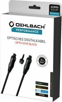 Optisk hi-fi-kabel Oehlbach Opto Star 1,5 m Sort Optisk hi-fi-kabel - 2