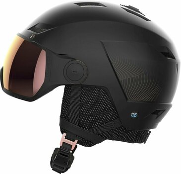 Lyžařská helma Salomon Icon LT Visor Sigma Black/Pink Gold M (56-59 cm) Lyžařská helma - 3