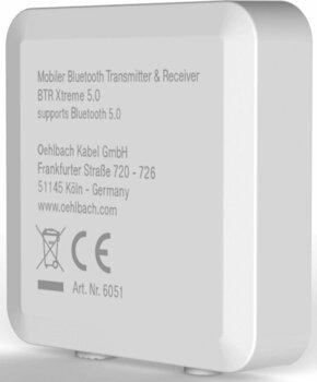 Аудио приемник и предавател Oehlbach BTR Xtreme 5.0 бял - 3