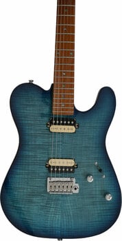 Guitare électrique Sire Larry Carlton T7 FM Transparent Blue - 3