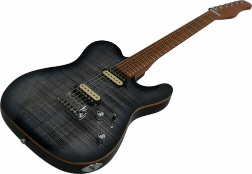 Elektromos gitár Sire Larry Carlton T7 FM Transparent Black - 5
