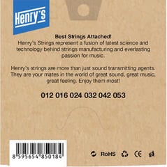 Corde Chitarra Acustica Henry's Bronze 12-53 Corde Chitarra Acustica - 1
