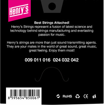 E-guitar strings Henry's Nickel 09-42 - 2