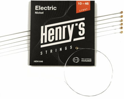 Cordes pour guitares électriques Henry's Nickel 10-46 - 3