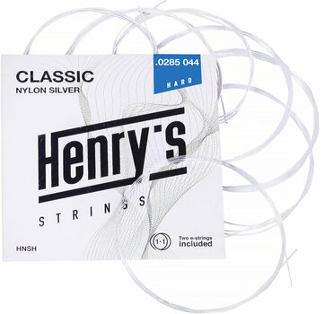 Klasszikus nylon húrok Henry's Nylon Silver 0285-044 H - 3