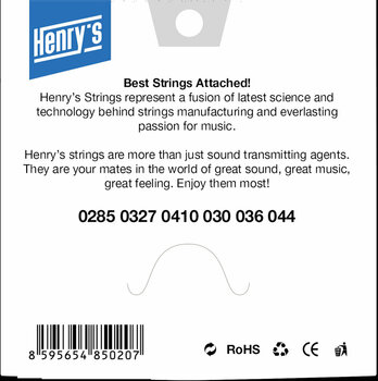 Nylonové struny pro klasickou kytaru Henry's Nylon Silver 0285-044 H - 2
