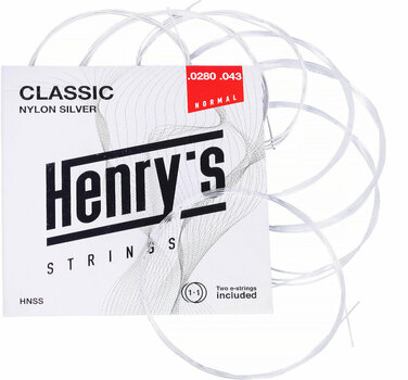 Nylonové struny pro klasickou kytaru Henry's Nylon Silver 0280-043 S - 3
