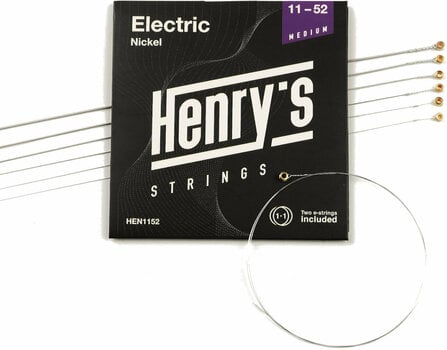 Struny pro elektrickou kytaru Henry's Nickel 11-52 - 3