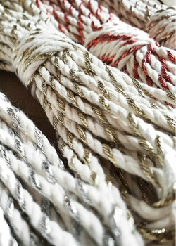 Snor Bobbiny 3PLY Macramé Rope 3 mm 100 m Golden Twist Snor - 3