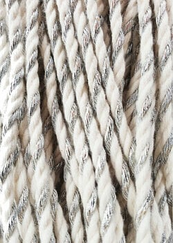 Cable Bobbiny 3PLY Macrame Rope 3 mm Silver Twist Cable - 2
